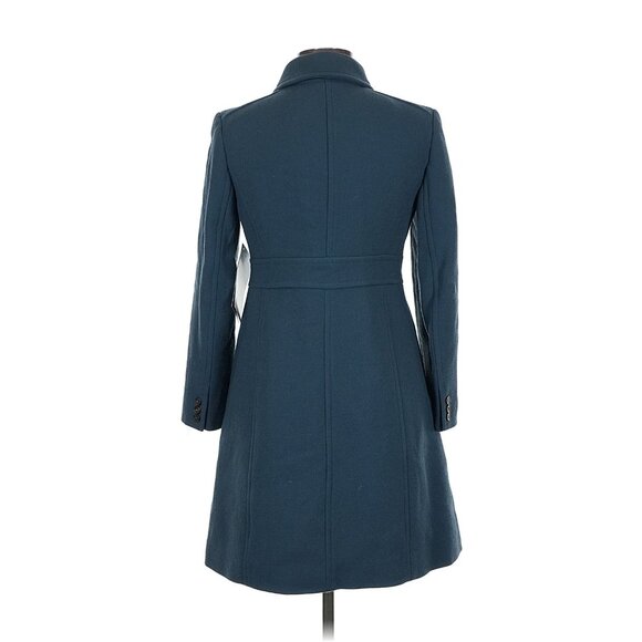 NWT J.Crew Classic Lady Day Coat in Deep Midnight Italian Doublecloth Wool 8P - Picture 6 of 9